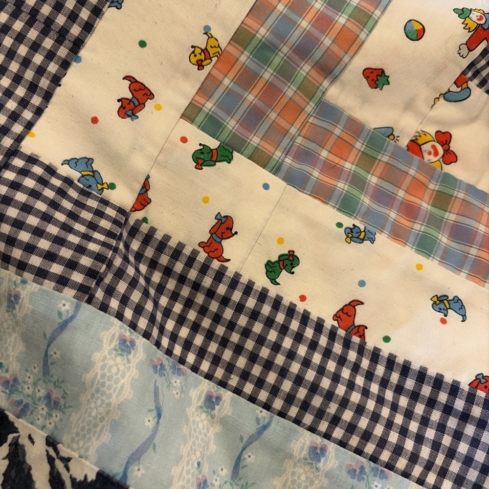 Handmade Vintage Cat Quilt Upcycled Oversized L/XXL Snap Cottagecore Jacket OOAK - Picture 9 of 10